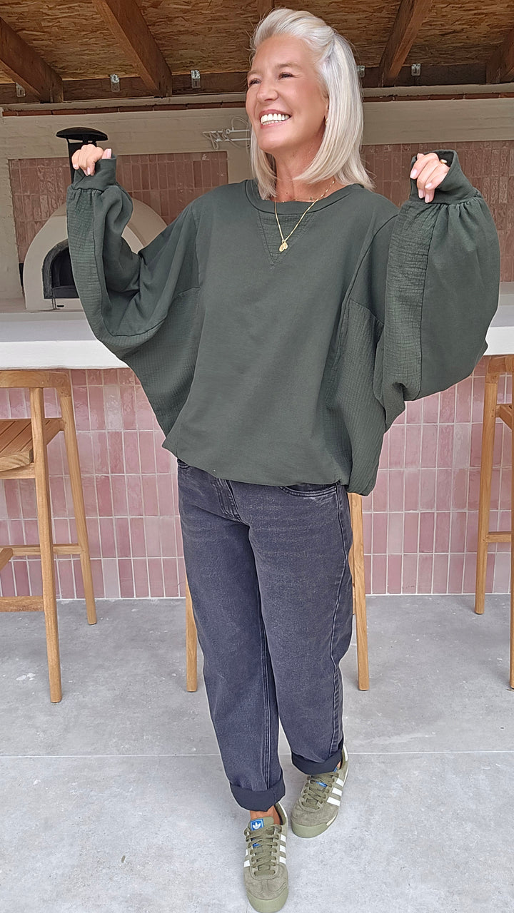 JENNAH sweatshirt khaki