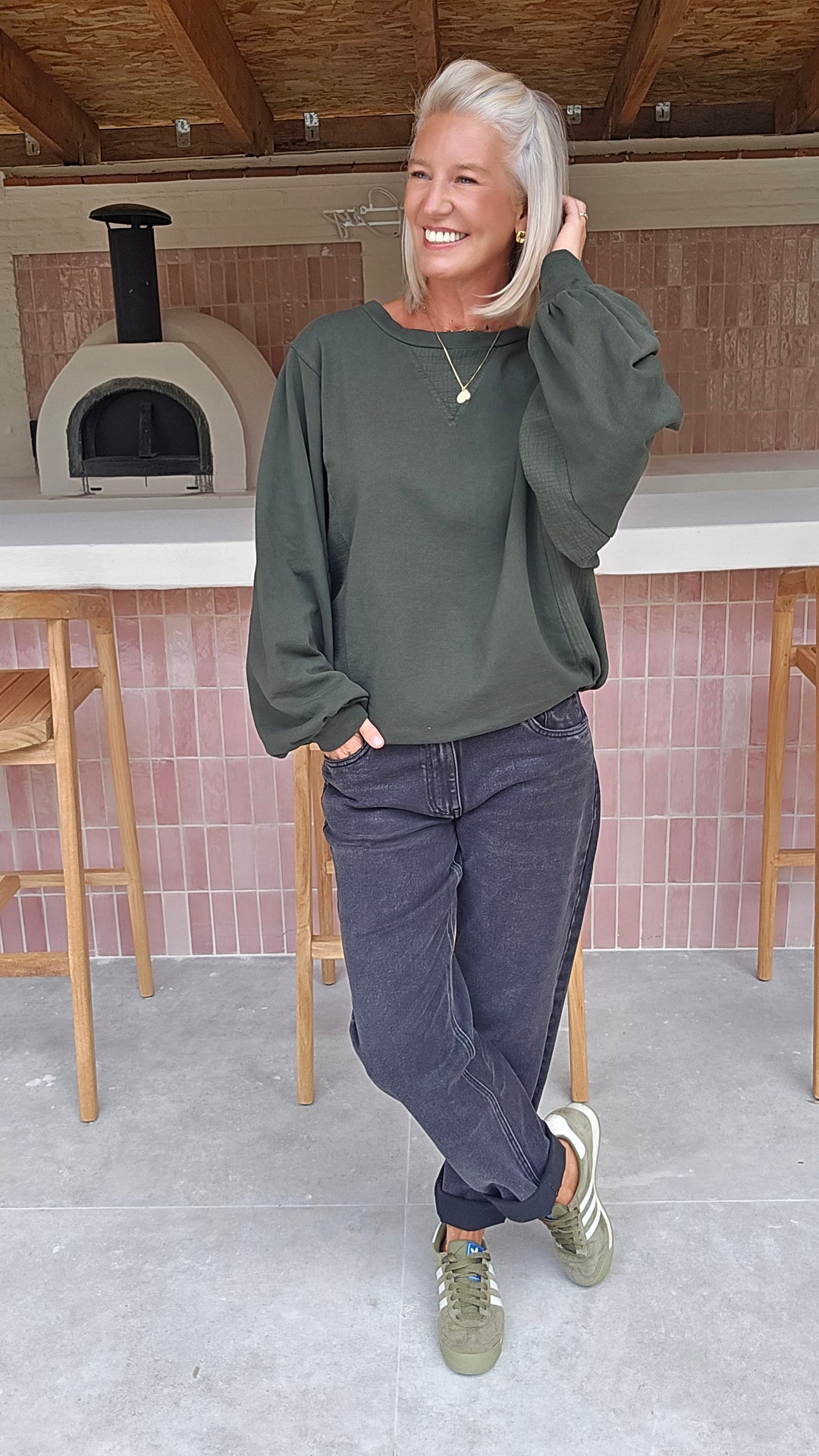 JENNAH sweatshirt khaki