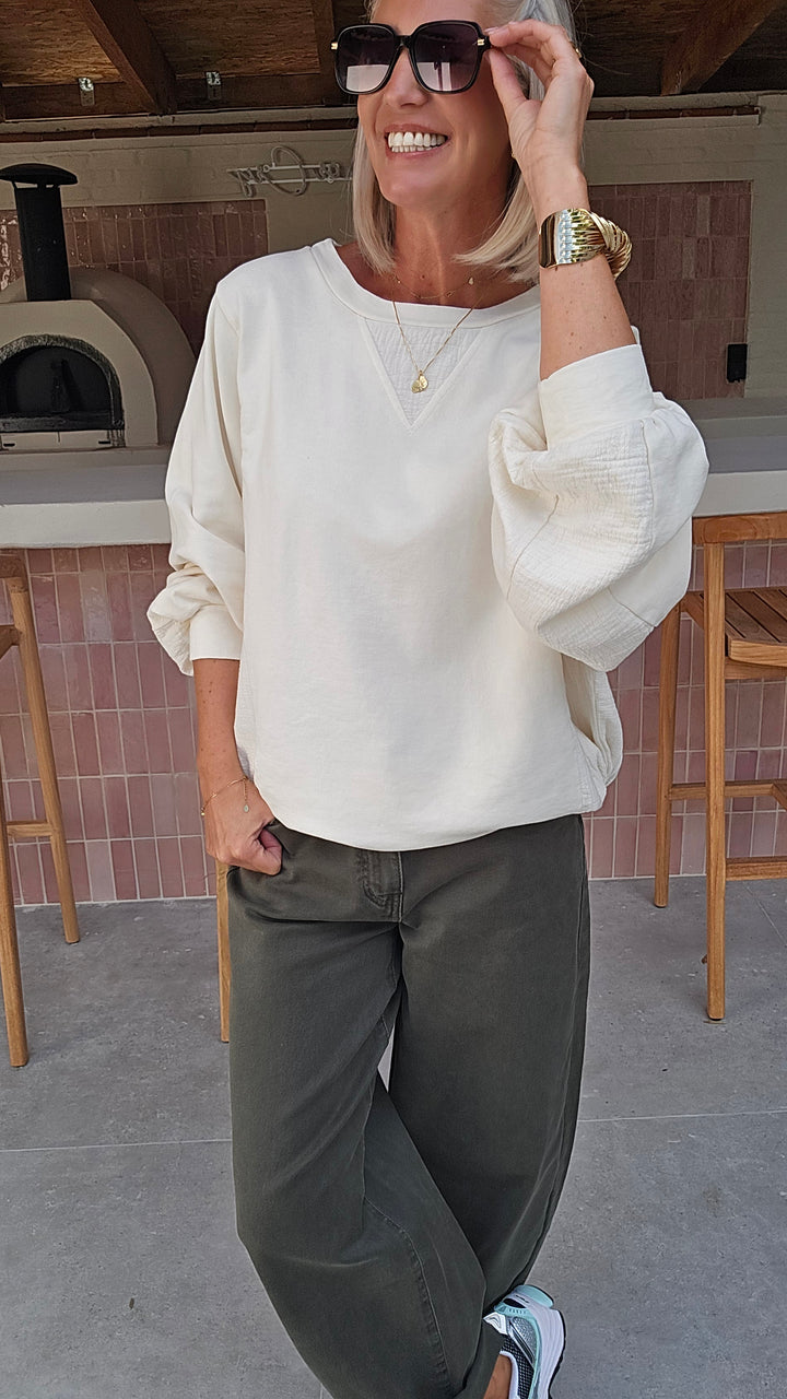 JENNAH sweatshirt ecru