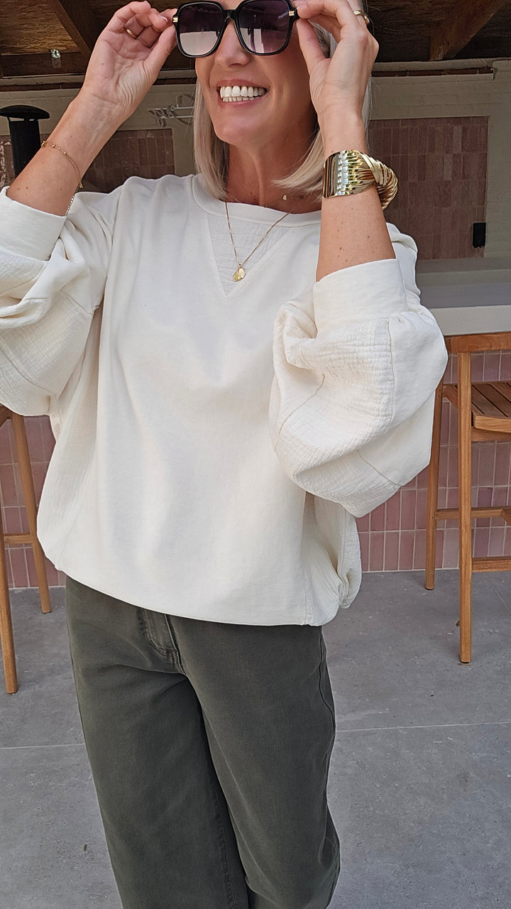 JENNAH sweatshirt ecru