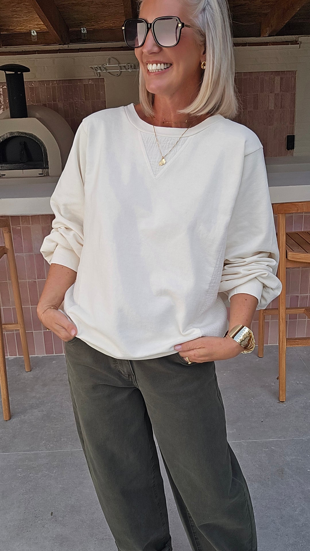JENNAH sweatshirt ecru