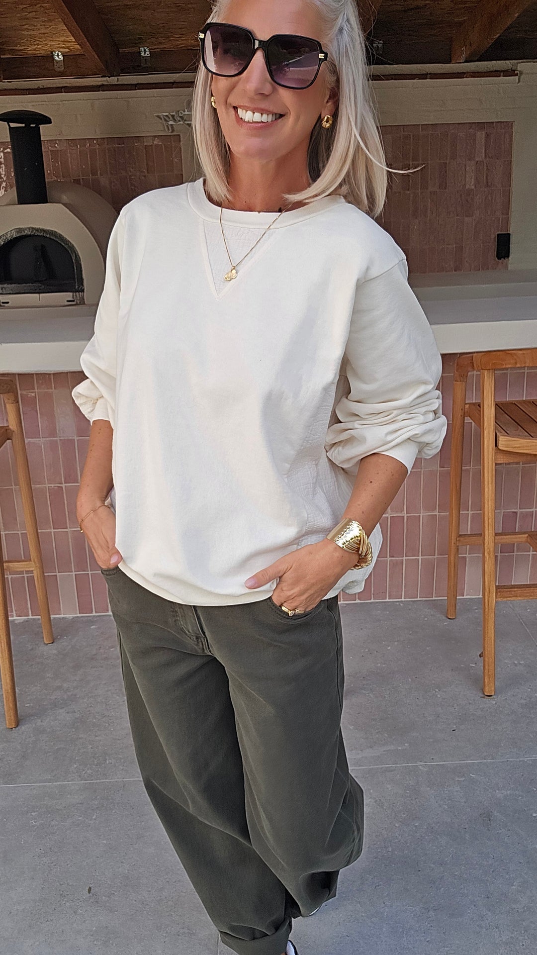 JENNAH sweatshirt ecru