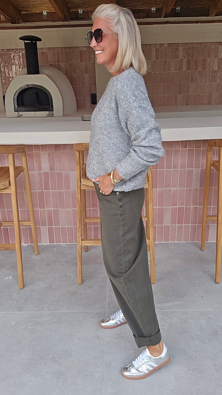 BÉZIERS knit mêlee grey