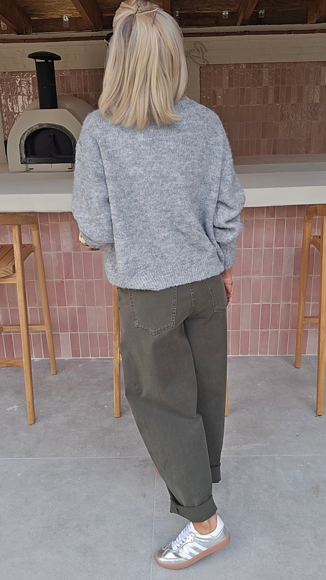 BÉZIERS knit mêlee grey