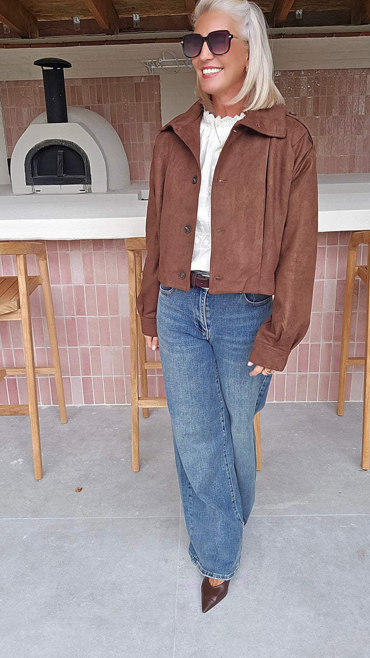 ONORA embroidered blouse ecru
