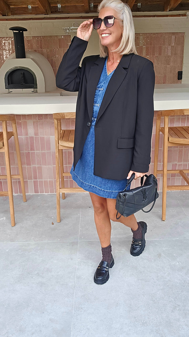 TESS denim dress blue