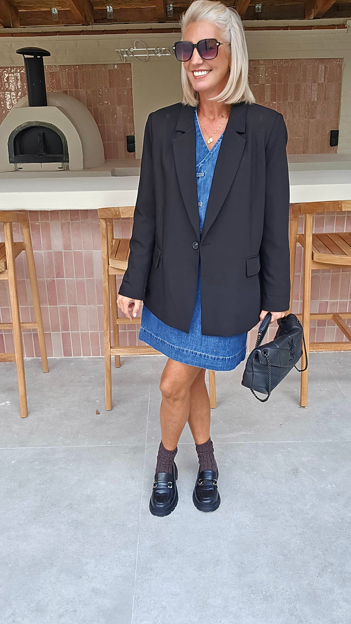TESS denim dress blue