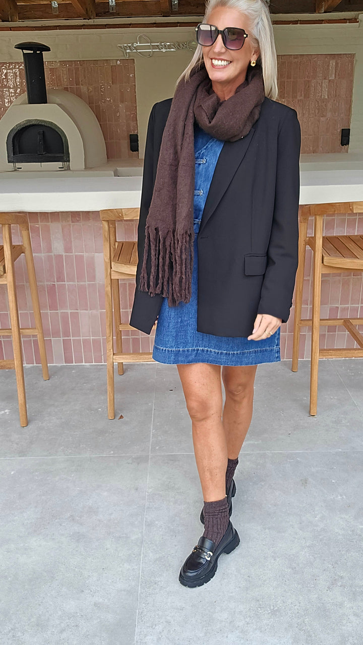 TESS denim dress blue