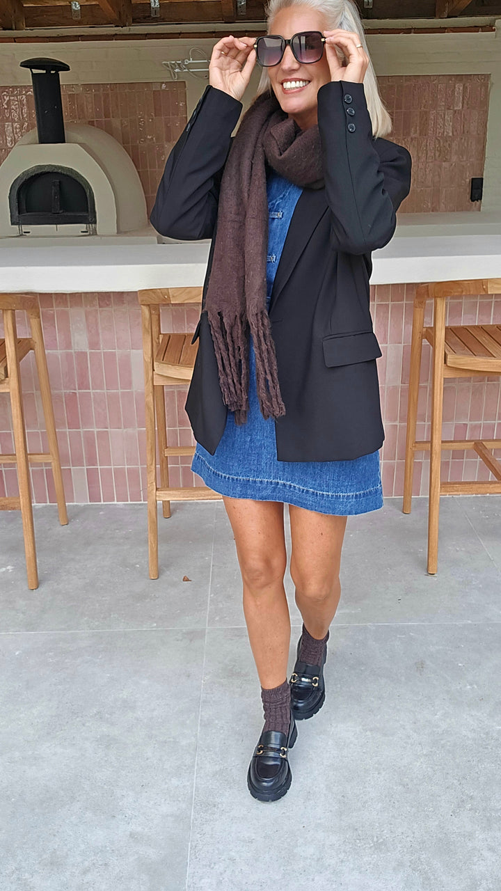 TESS denim dress blue
