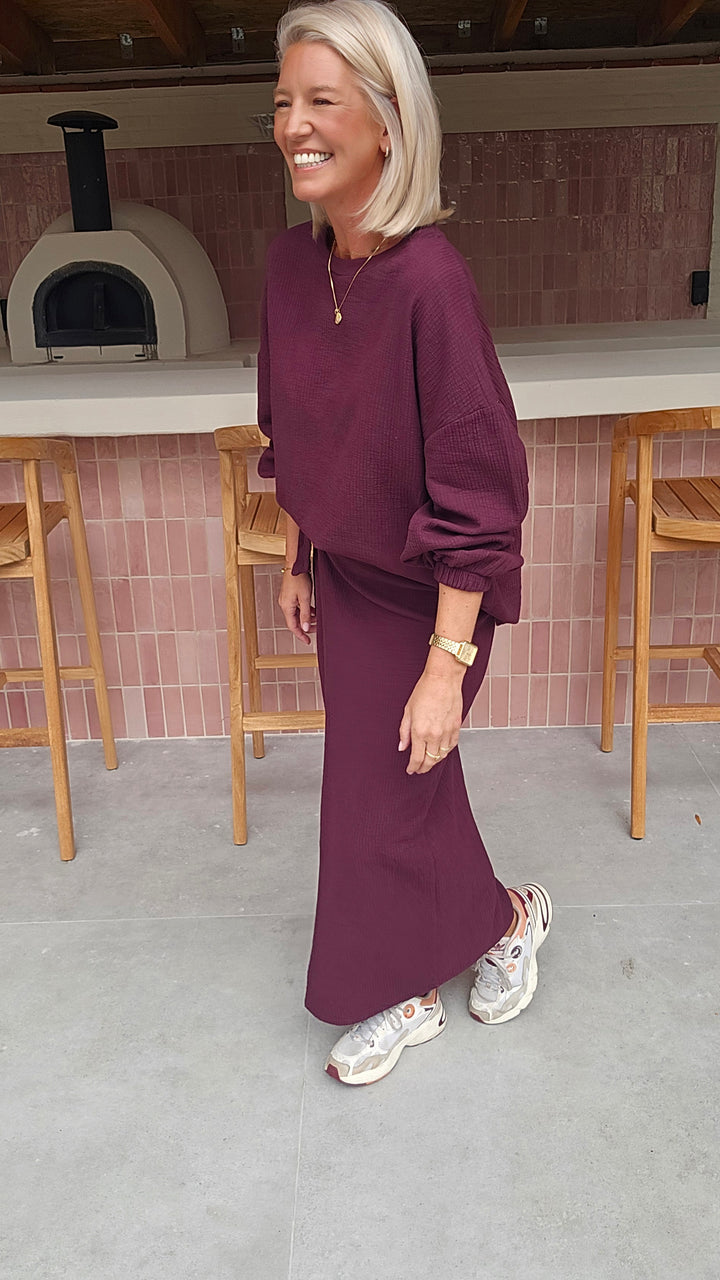 ZARA sweatshirt burgundy