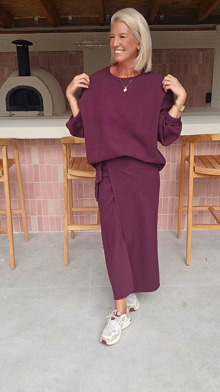 ZARA sweatshirt burgundy