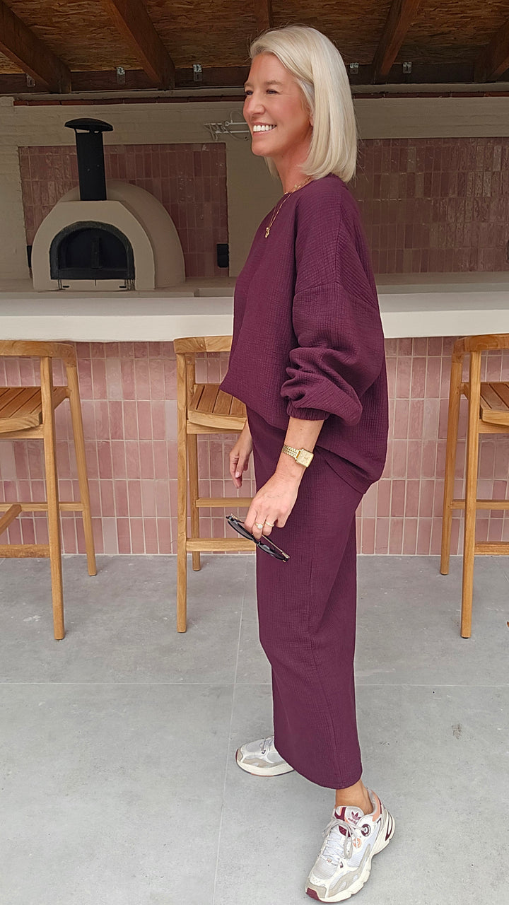 ZARA sweatshirt burgundy