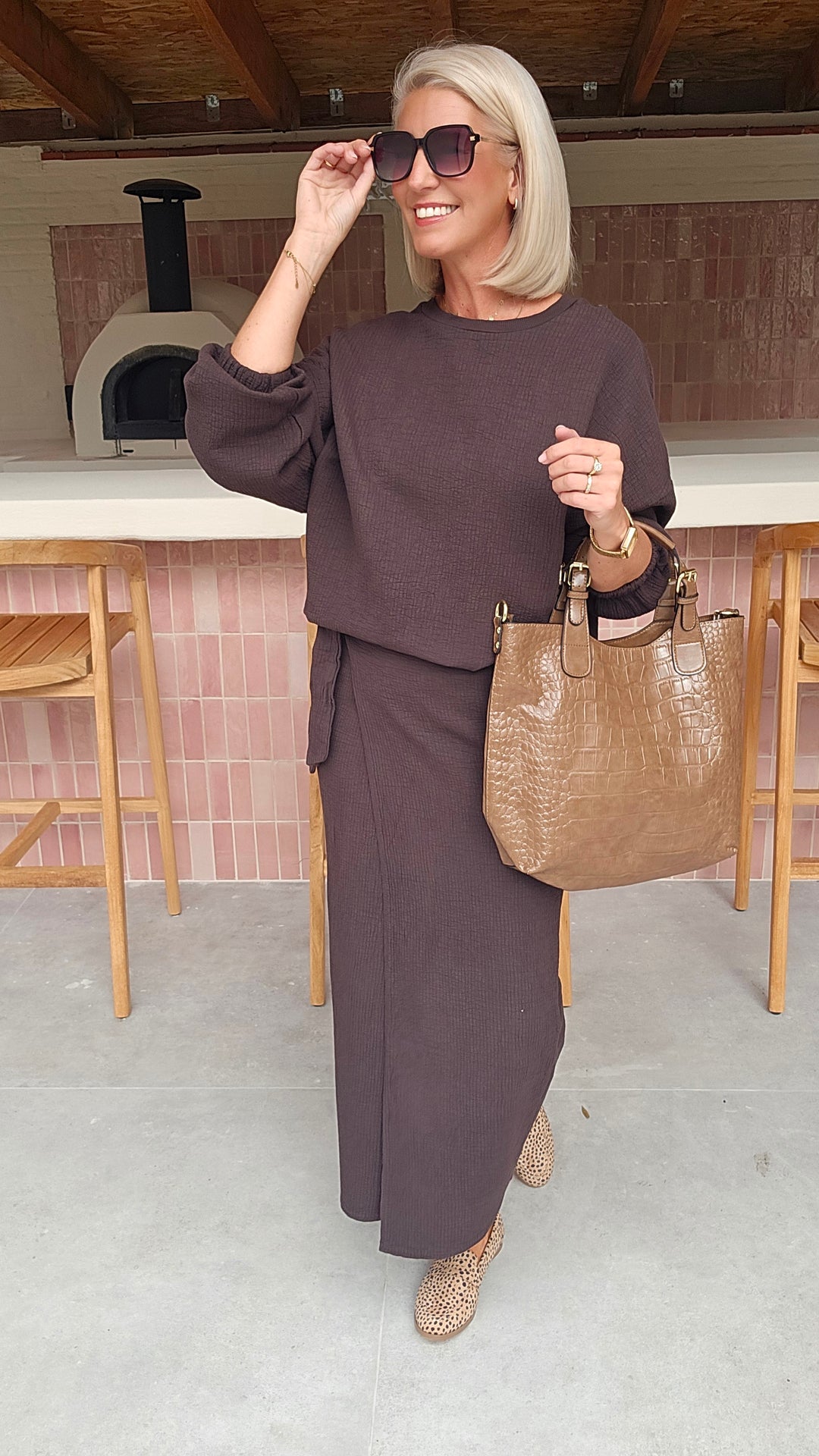 ZARA sweatshirt chocolat