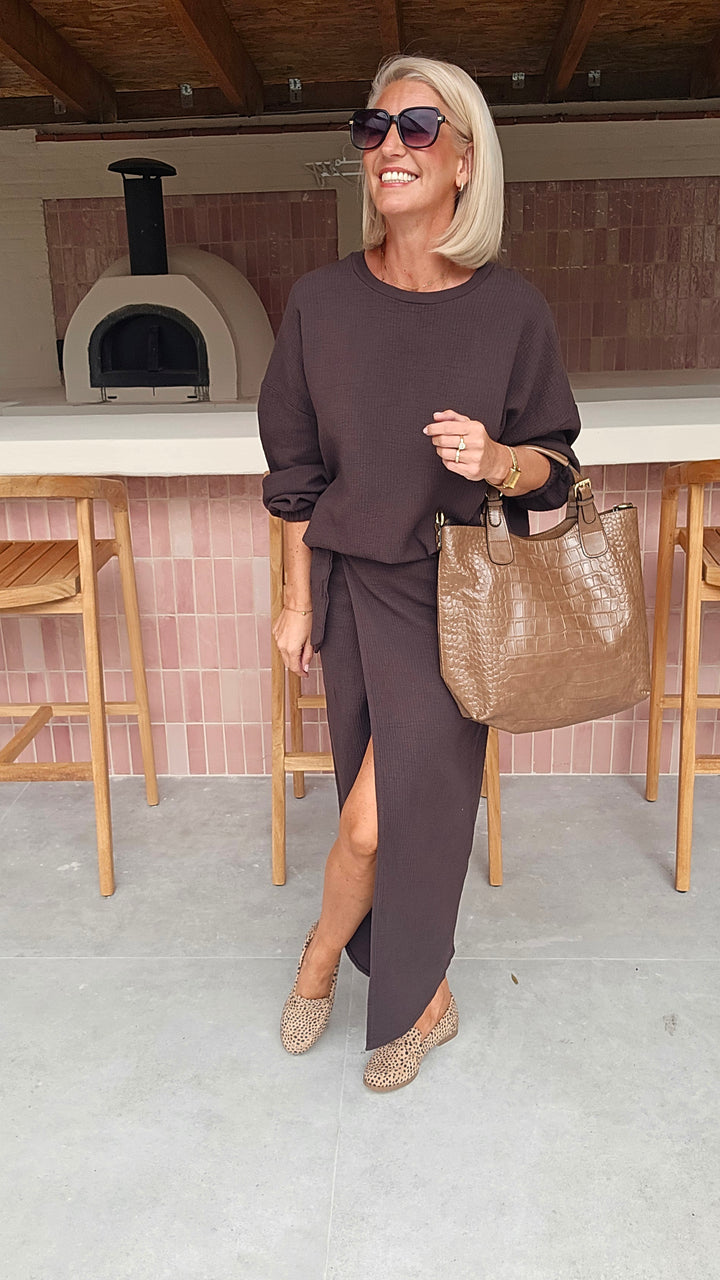 ZARA sweatshirt chocolat