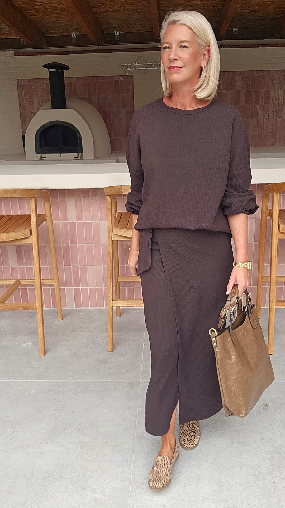 ZARA sweatshirt chocolat