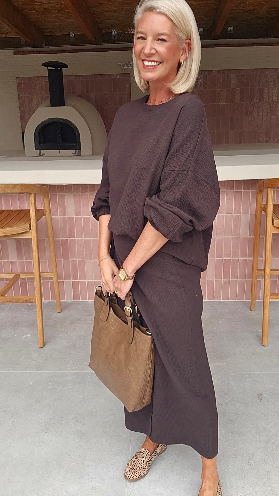 ZARA sweatshirt chocolat