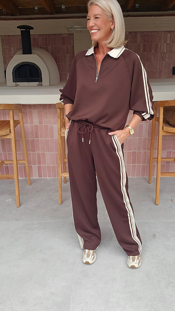 NADI jogger set chocolat