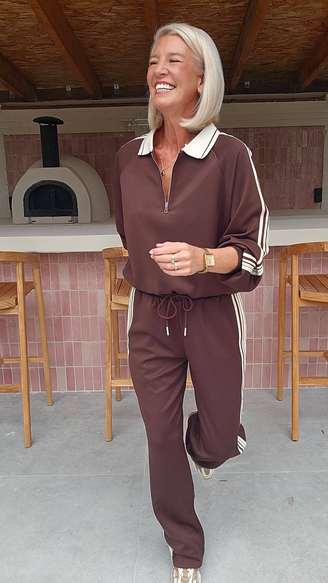 NADI jogger set chocolat