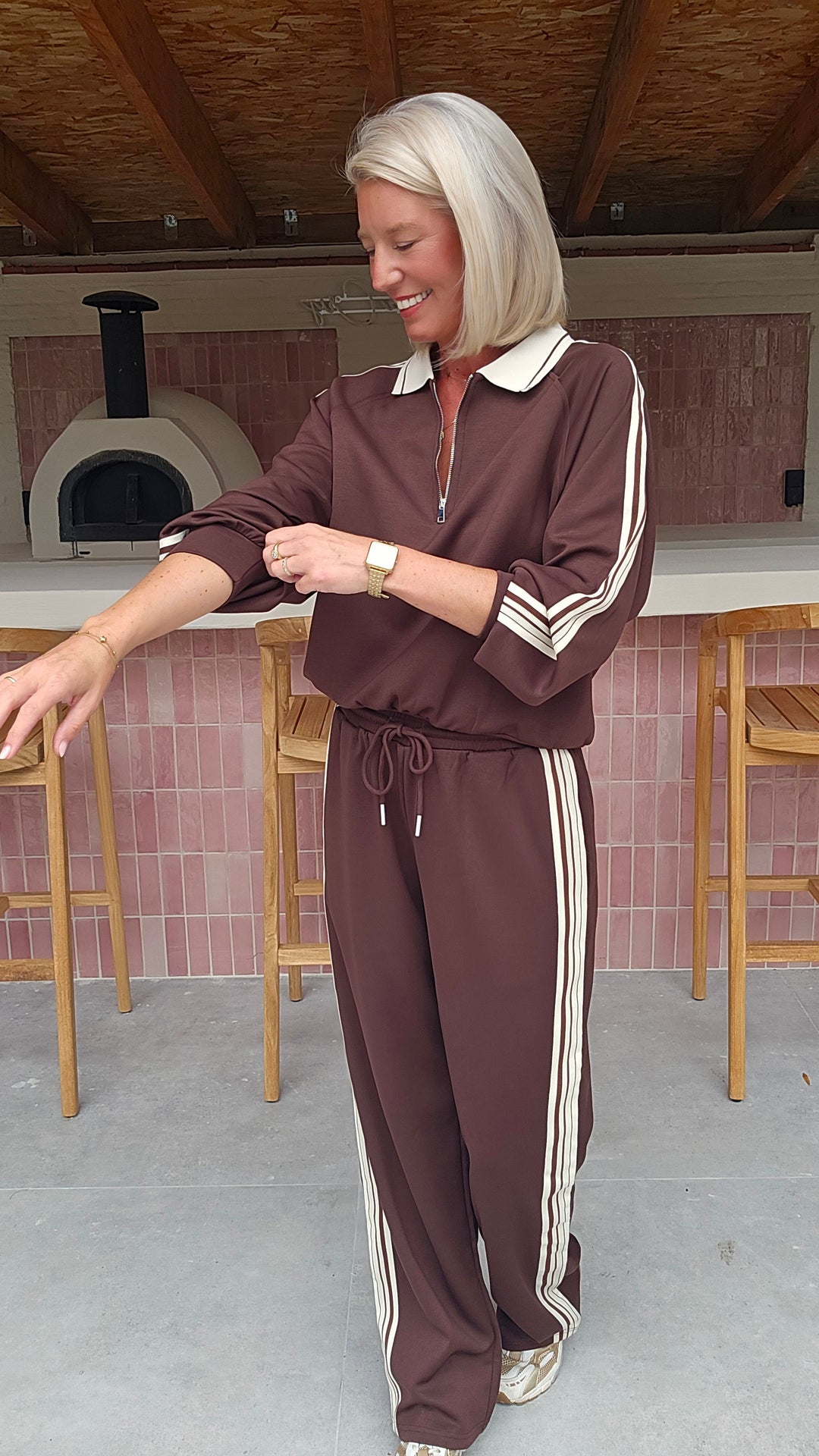 NADI jogger set chocolat