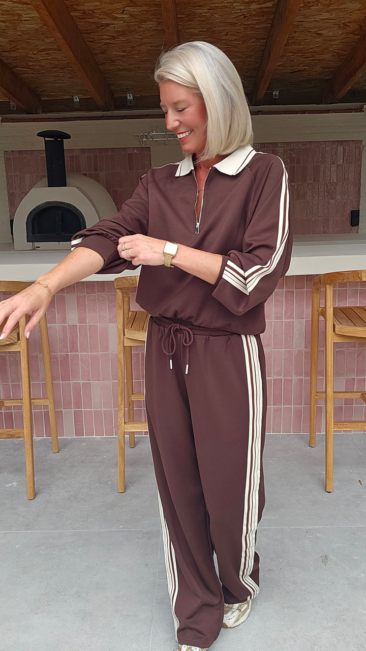NADI jogger set chocolat
