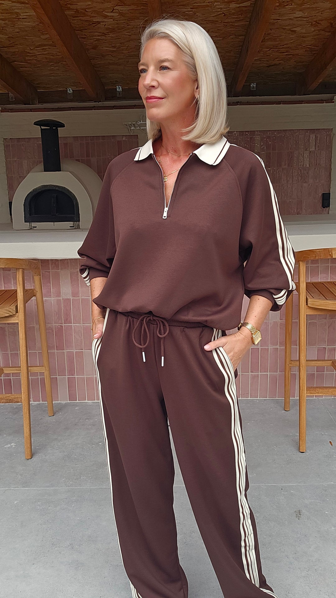 NADI jogger set chocolat