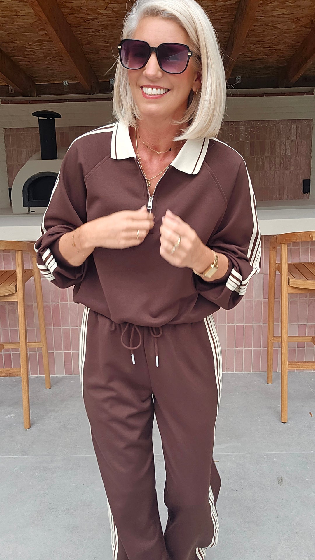 NADI jogger set chocolat