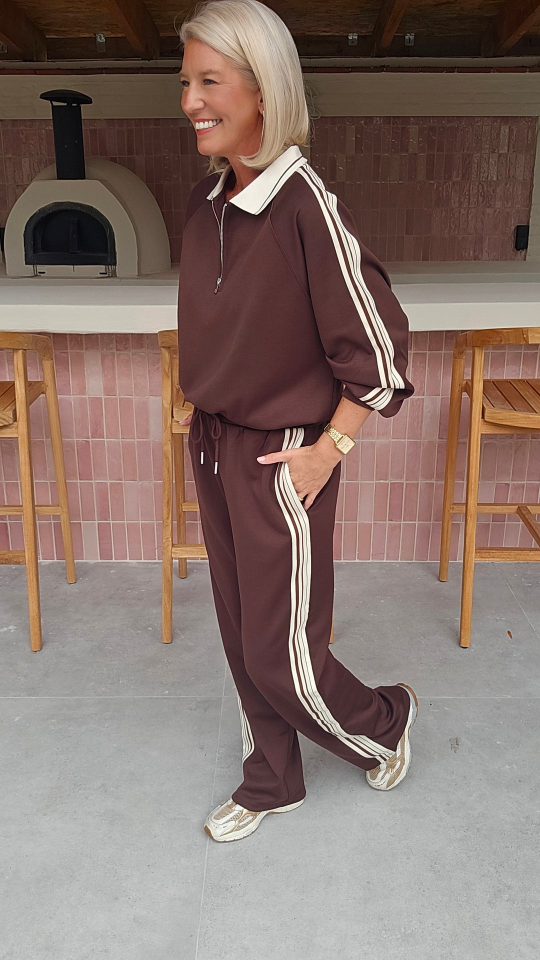 NADI jogger set chocolat