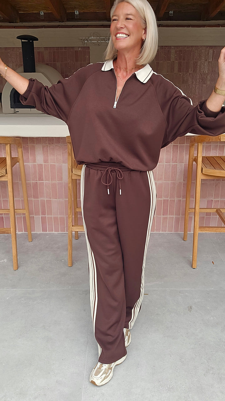 NADI jogger set chocolat