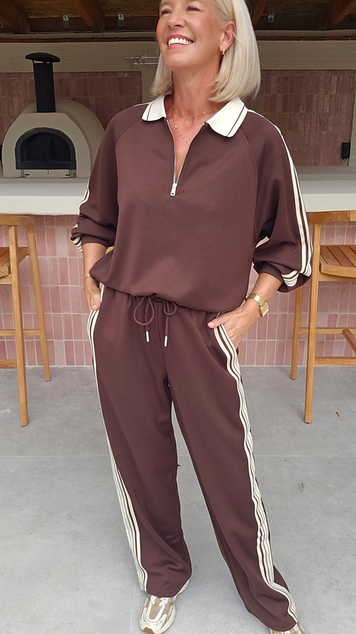 NADI jogger set chocolat