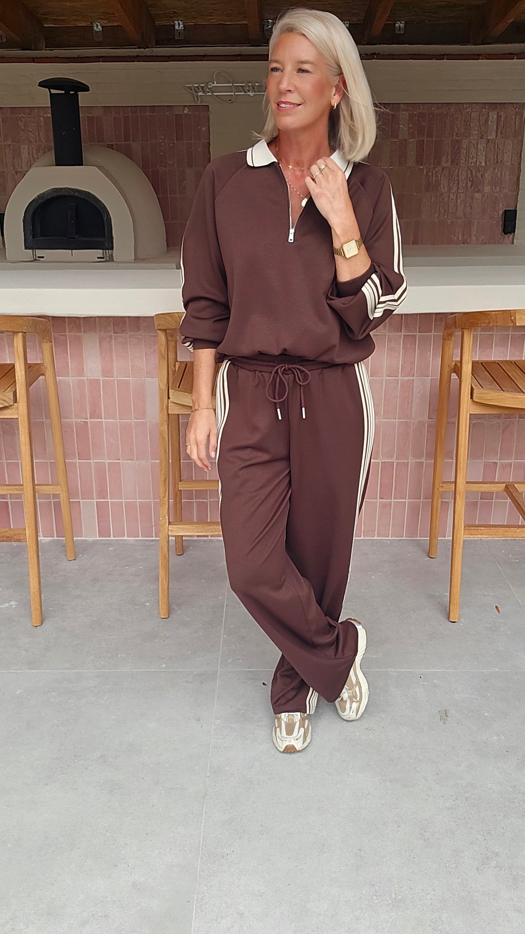 NADI jogger set chocolat