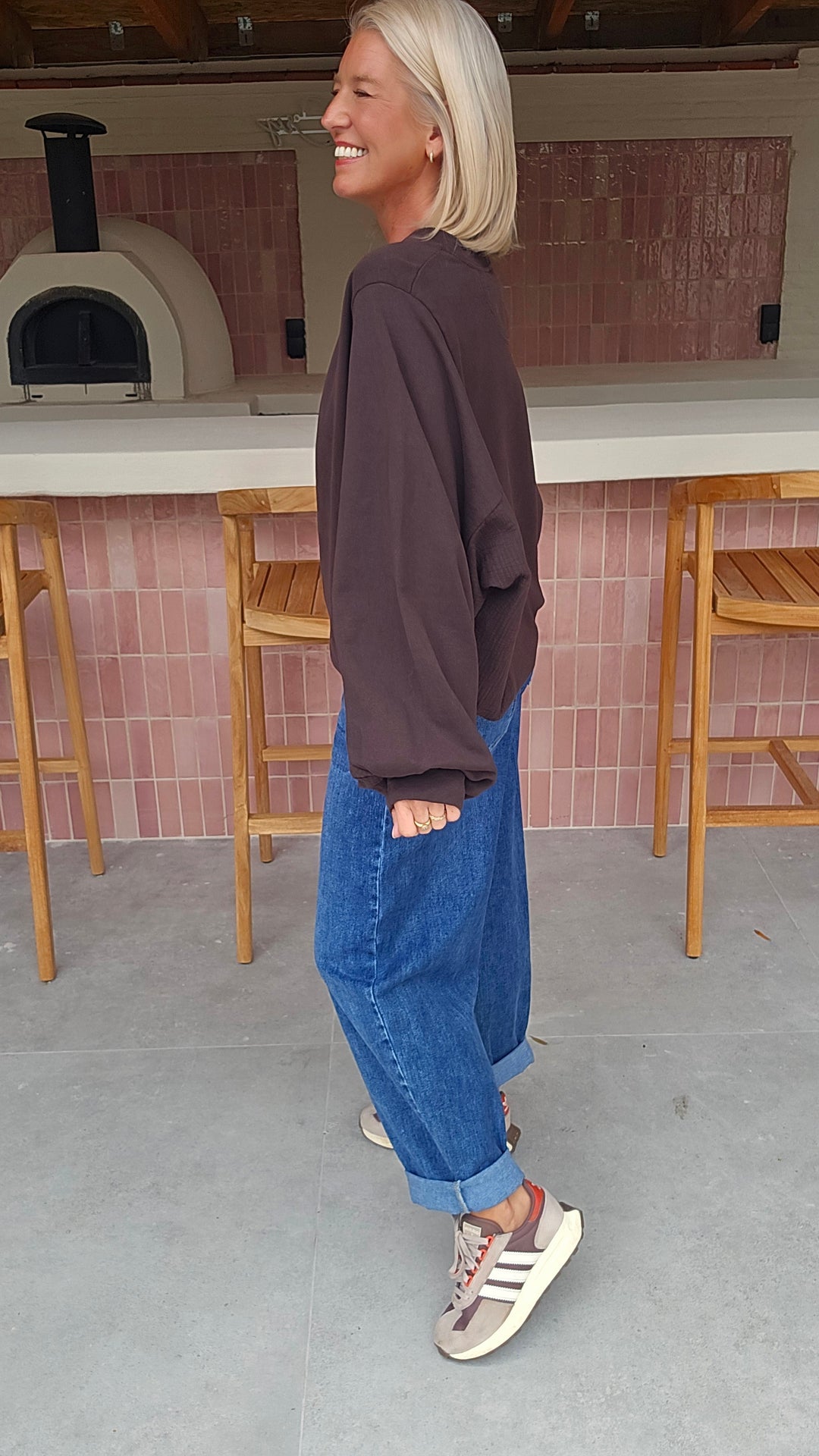 JENNAH sweatshirt chocolat