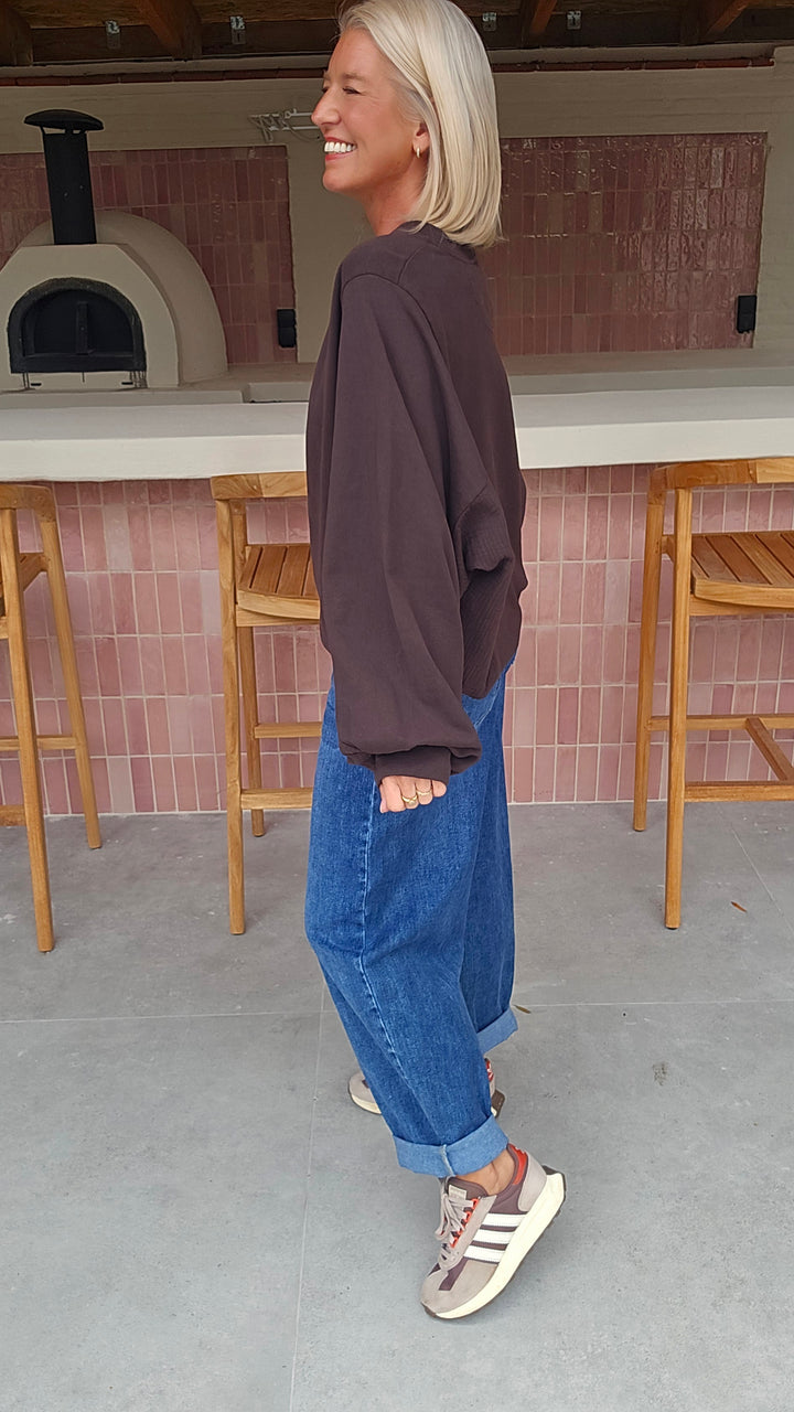 JENNAH sweatshirt chocolat