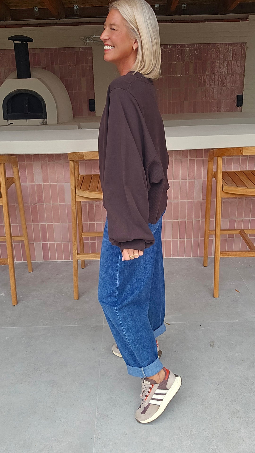 FAY balloon jeans darker blue