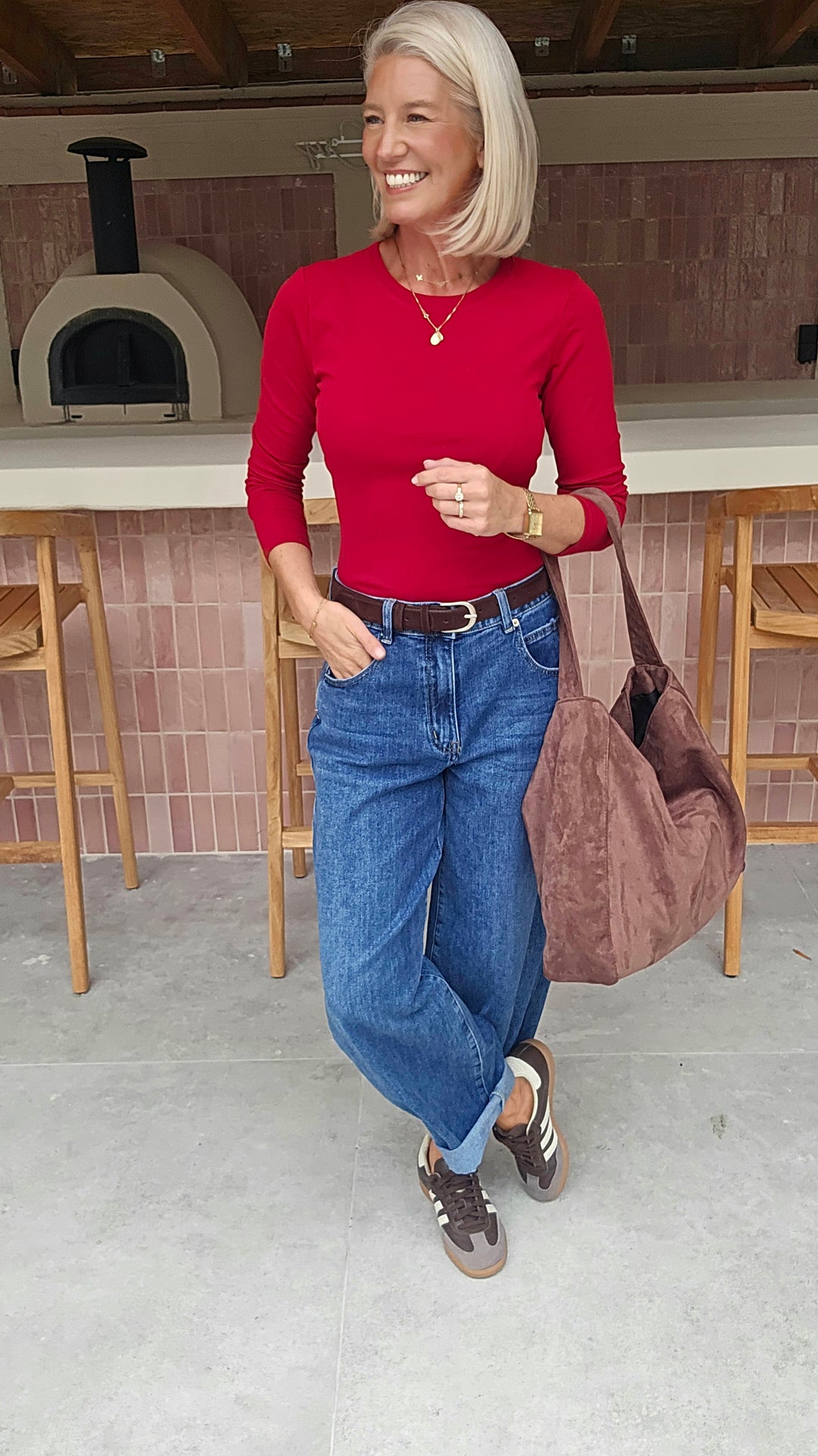 ÉLISE longsleeve red
