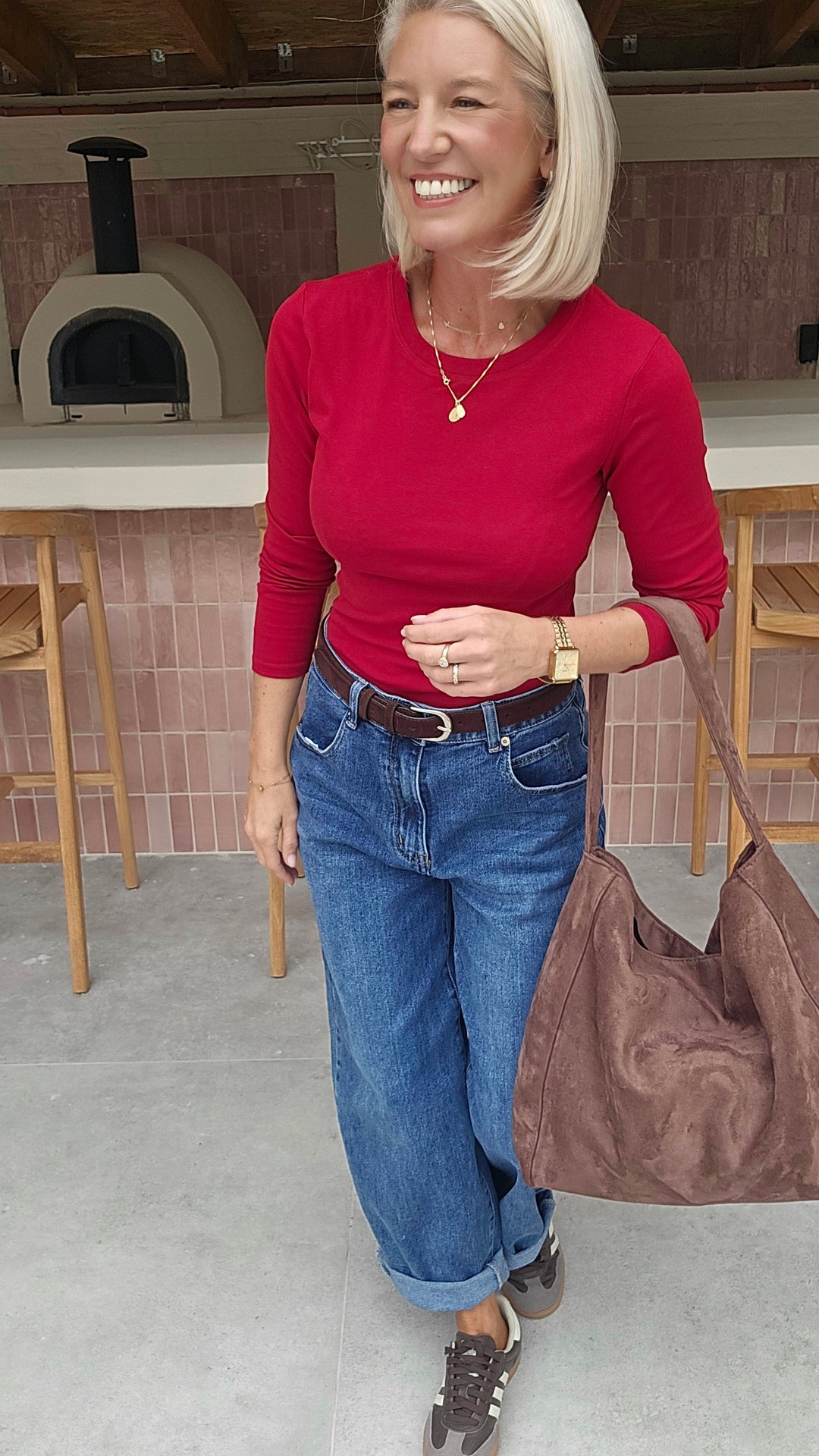 ÉLISE longsleeve red