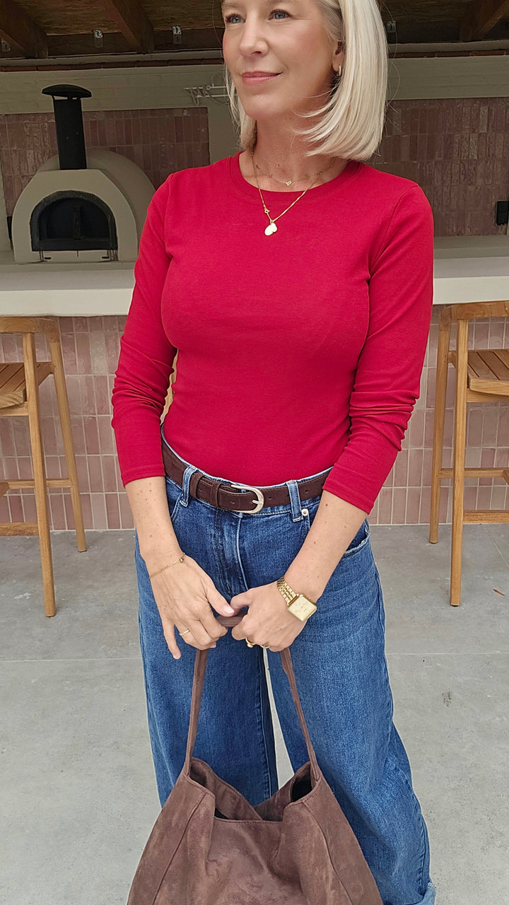 ÉLISE longsleeve red