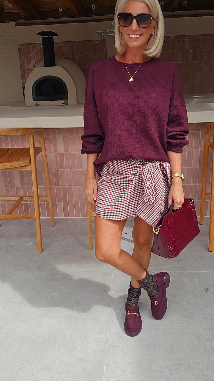 ZARA sweatshirt burgundy