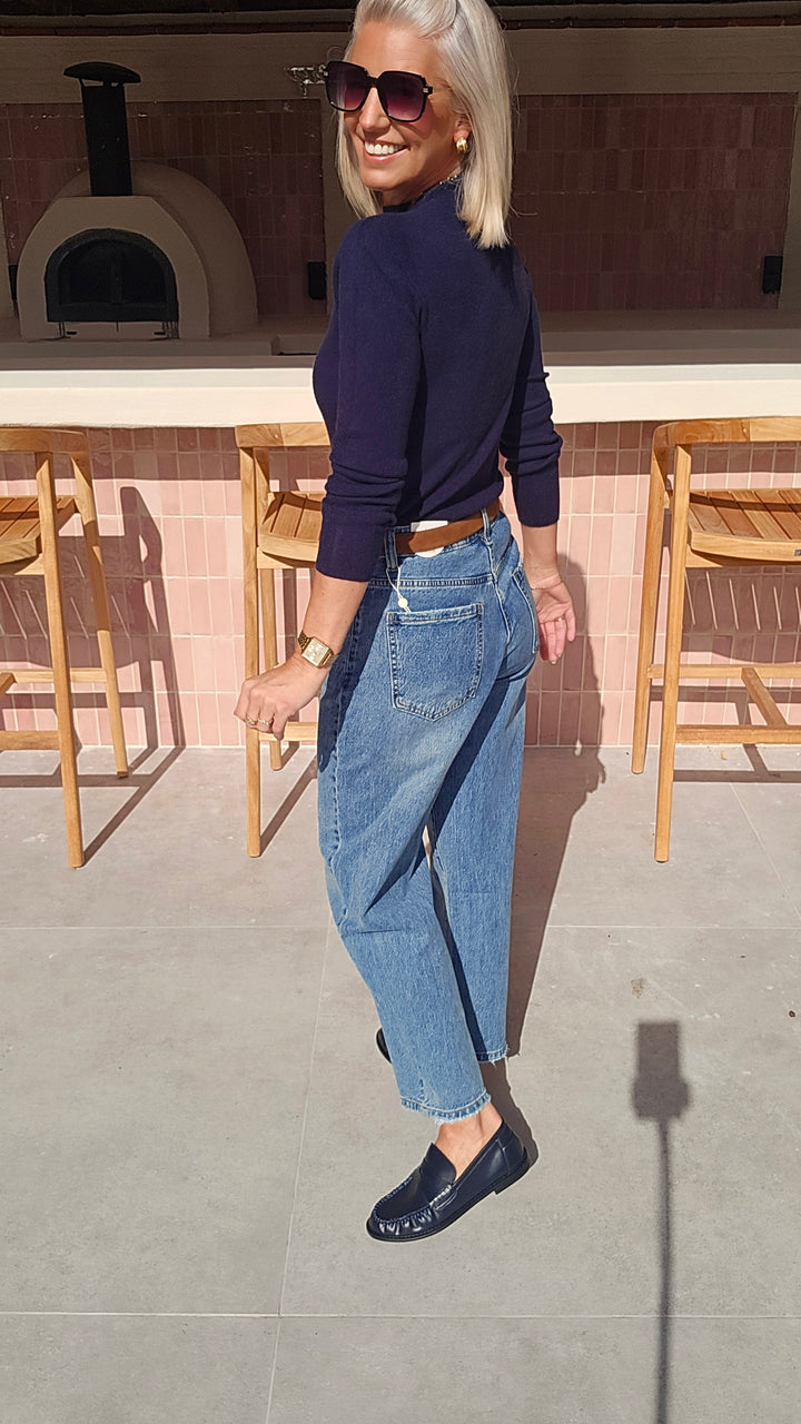 CELIA basic knit navy