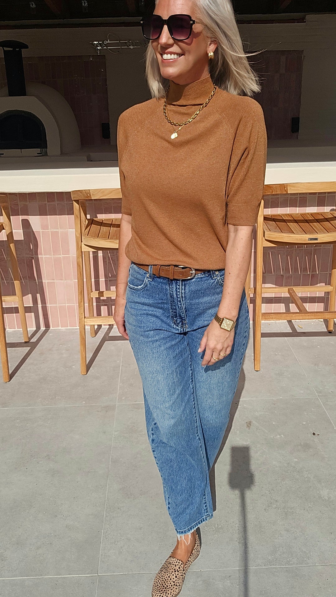 YSABEL knit tobacco