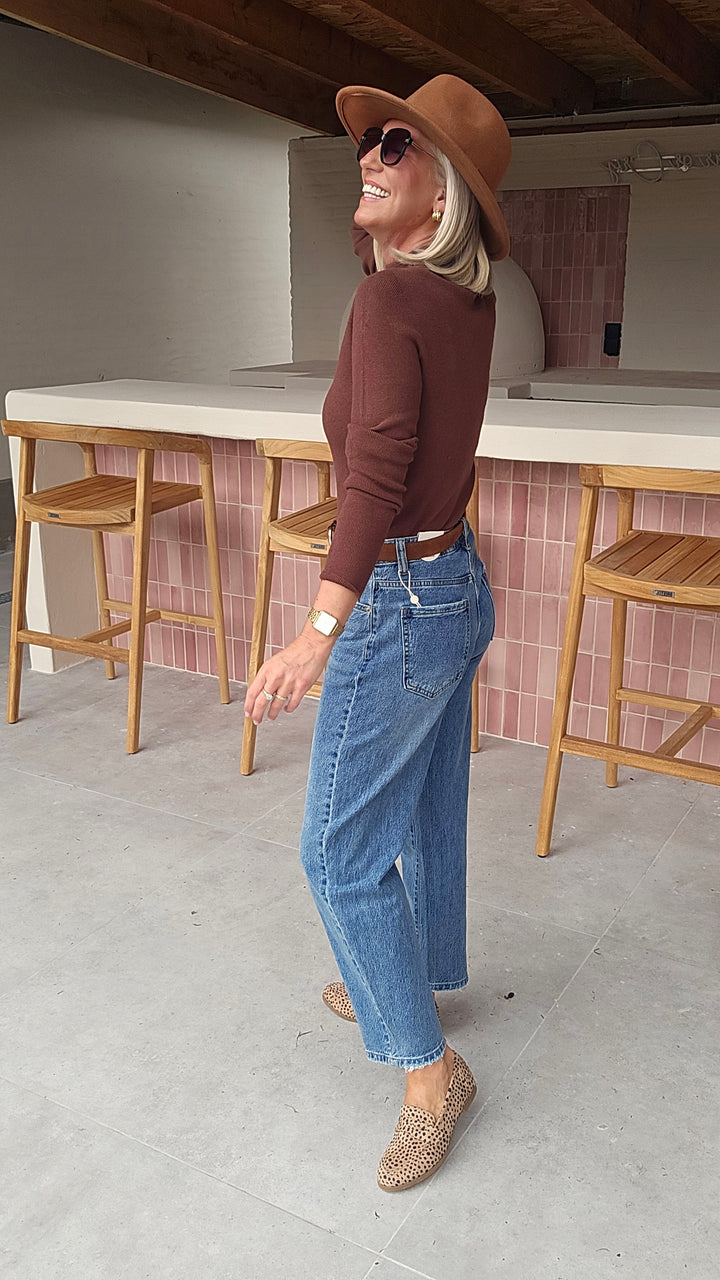 CELIA basic knit chocolat