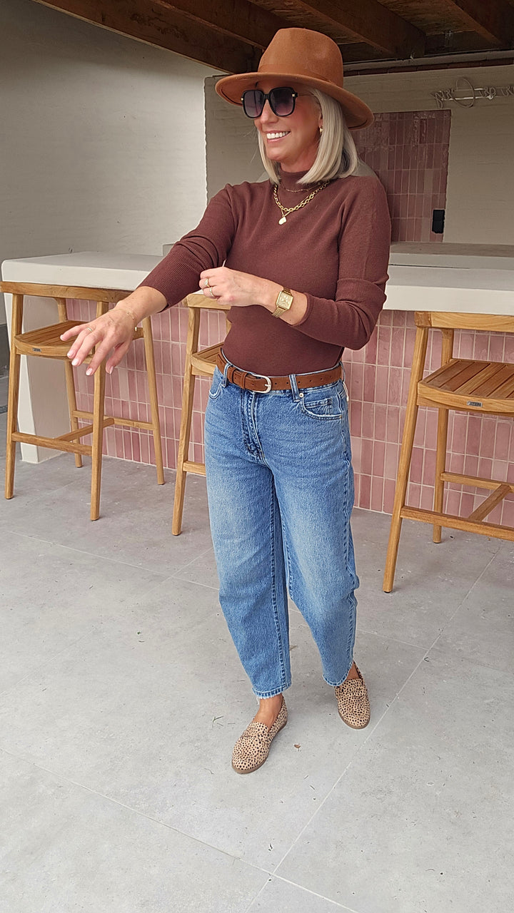 CELIA basic knit chocolat