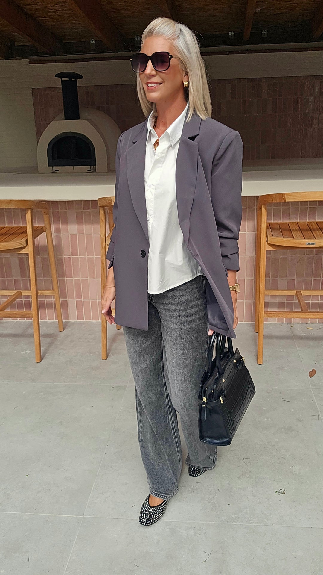 BLANDE blazer grey