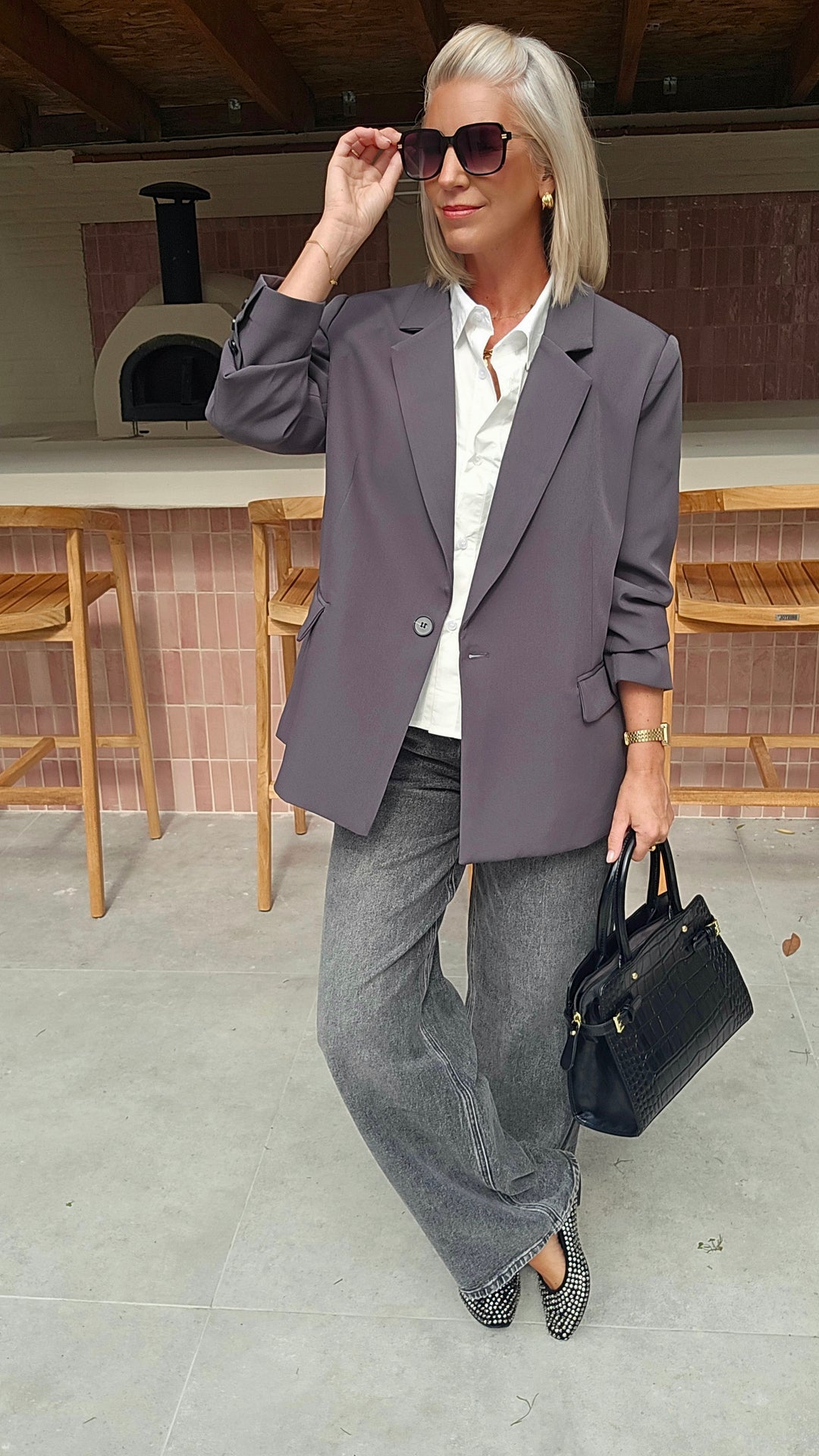 BLANDE blazer grey