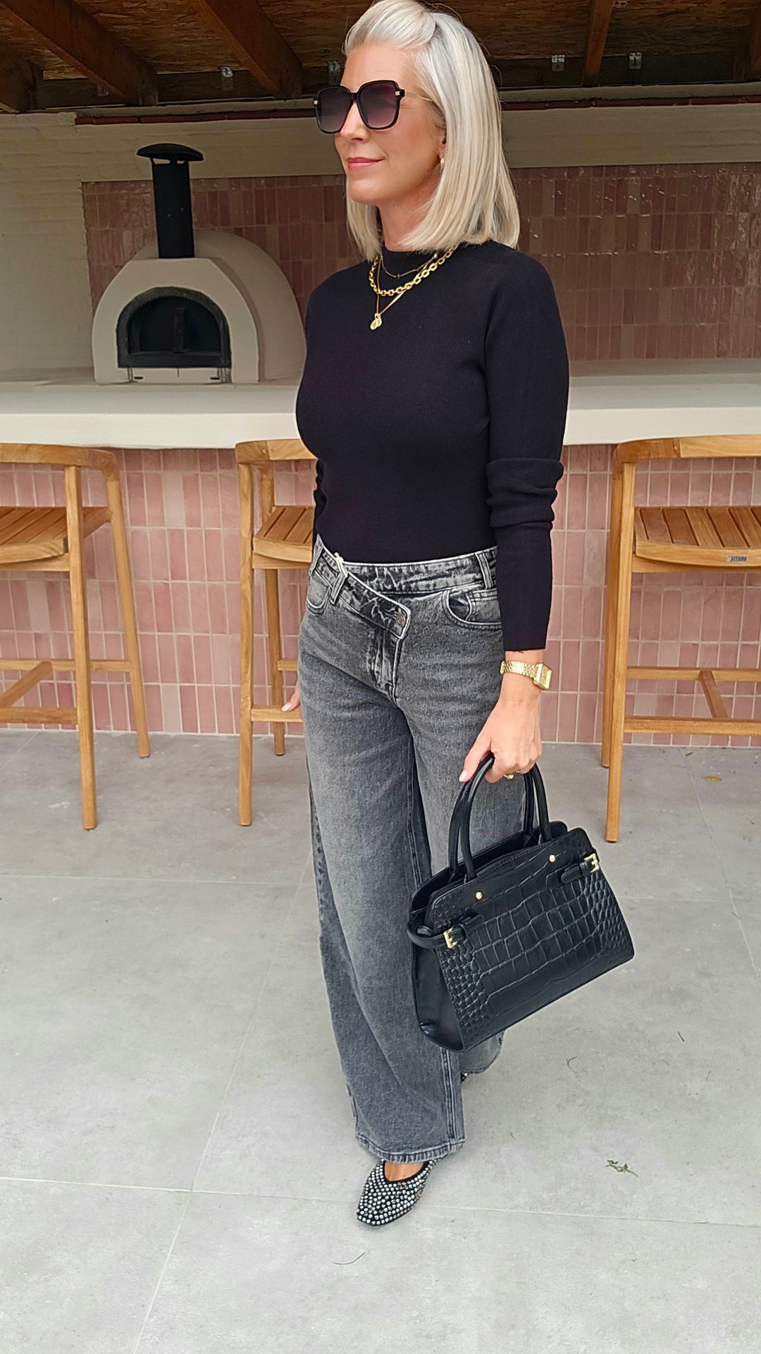 CELIA basic knit black