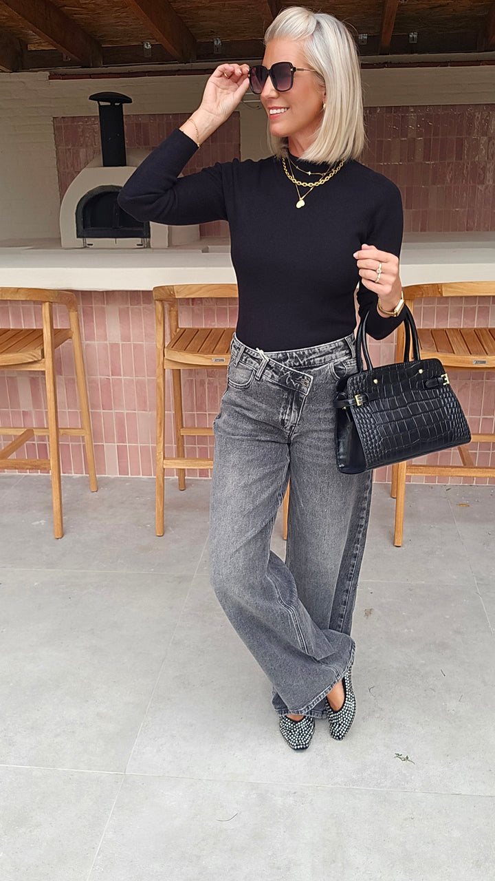 CELIA basic knit black