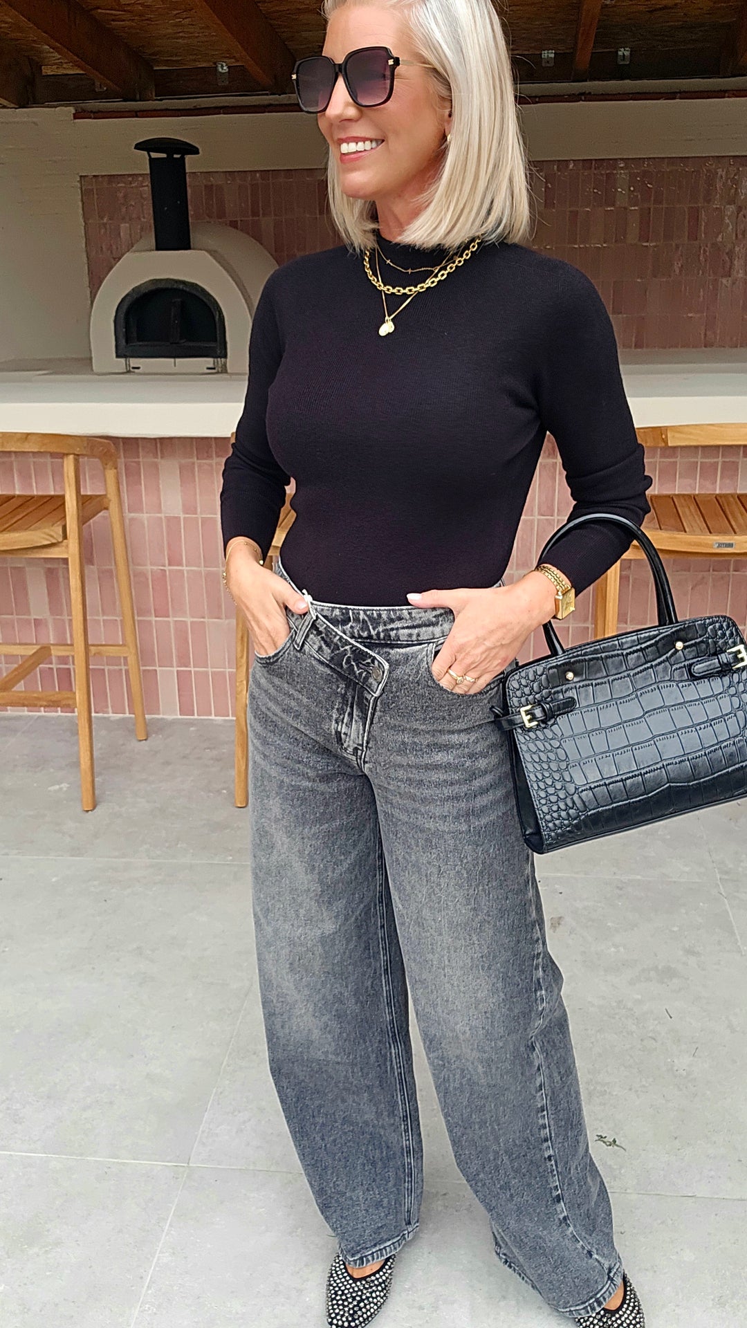 CELIA basic knit black