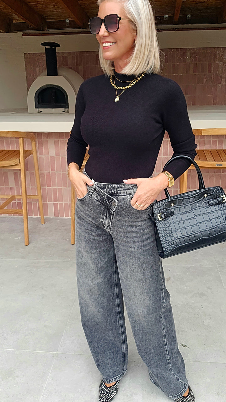 CELIA basic knit black