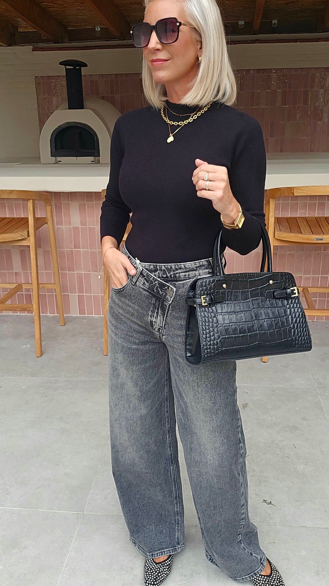 CELIA basic knit black