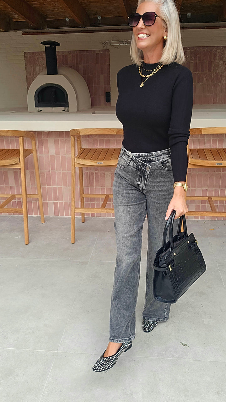 CELIA basic knit black