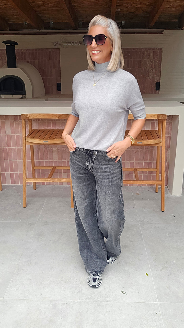 YSABEL knit pearl grey